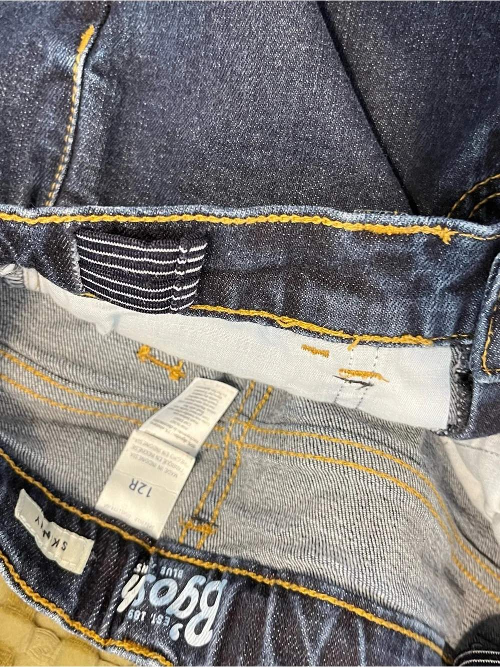 Oshkosh B’Gosh Skinny Jeans Dark Wash Denim Boys 12 Regular Adjustable Waist